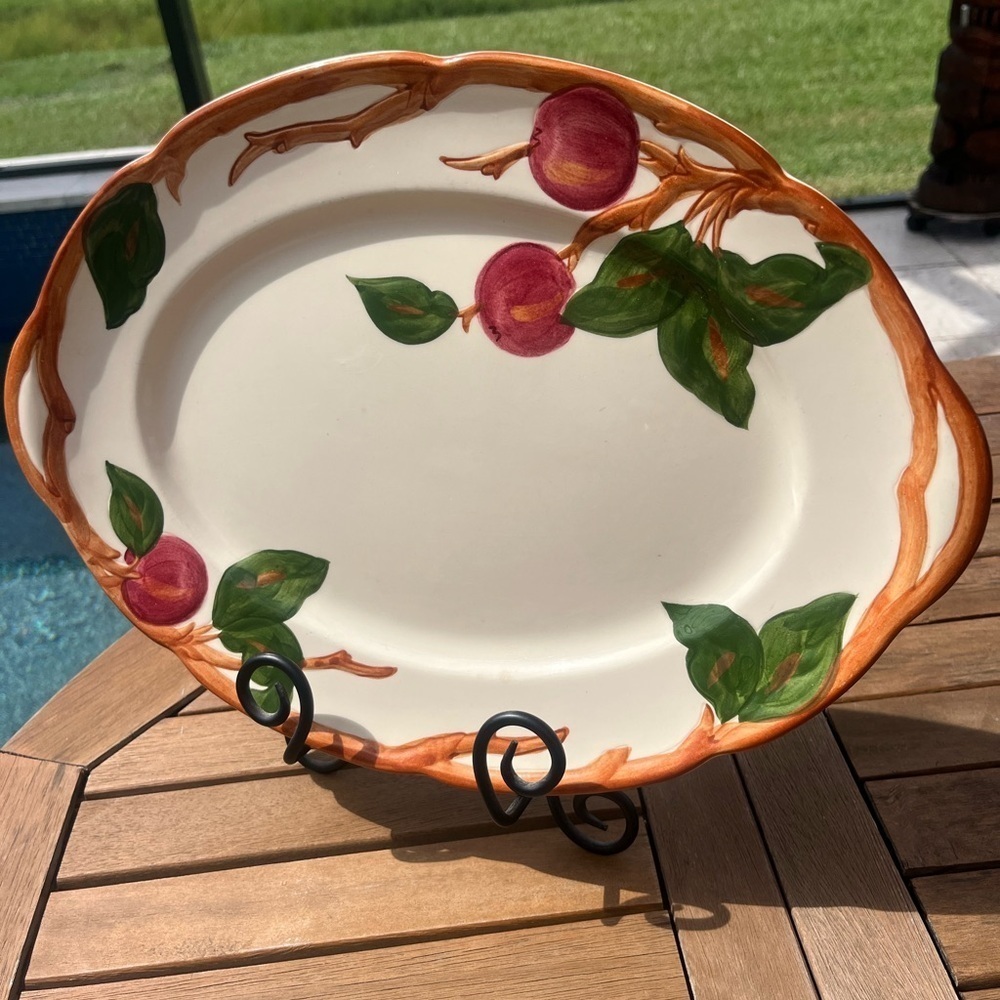 Franciscan Apple Serving Platter 14” Vtg 1960’s USA Earthenware Replacement
